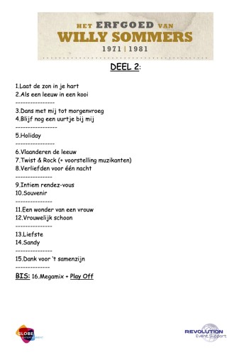 Het Erfgoed van Willy Sommers 1971-1981 Het Erfgoed van Willy Sommers 1971-1981